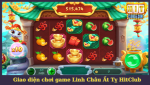 Các chức năng trên giao diện game Linh Châu Ất Tỵ HitClub