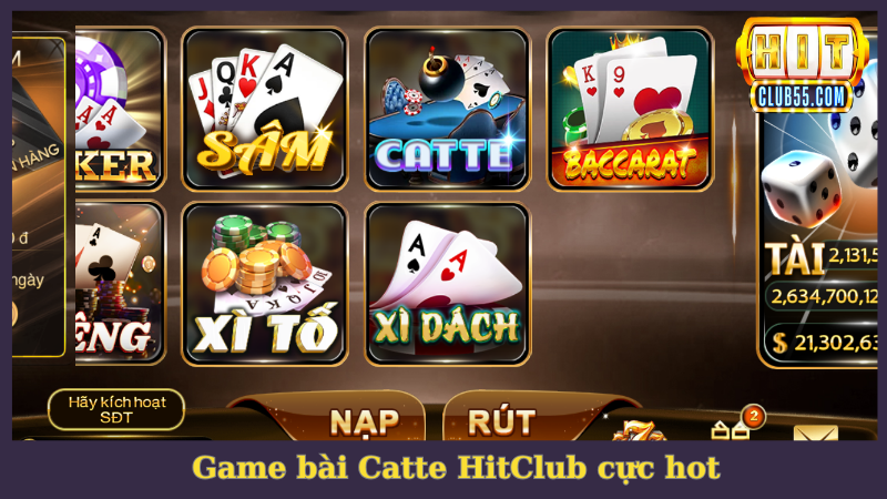 Catte HitClub là game ăn tiền thật hot nhất châu Á