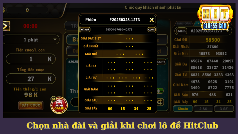 Chọn nhà đài và giải phù hợp khi chơi lô đề HitClub