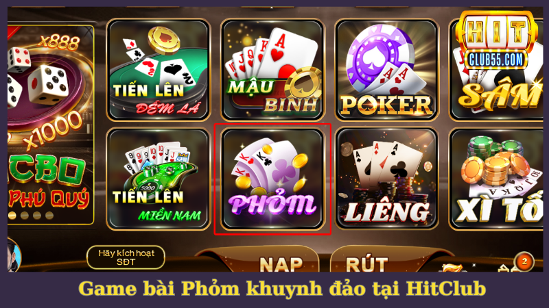Game bài Phỏm HitClub khuấy đảo thị trường châu Á