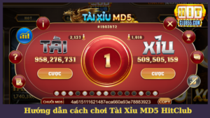Hướng dẫn cách chơi Tài Xỉu MD5 chi tiết tại HitClub