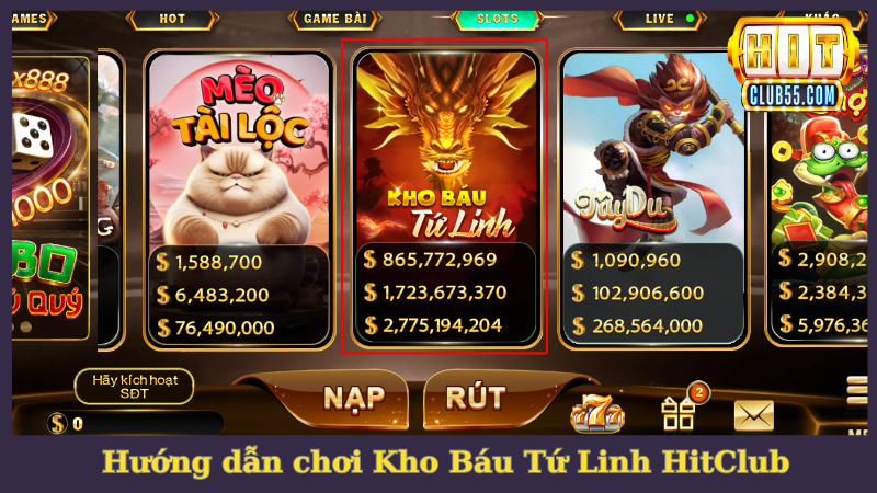 Hướng dẫn chi tiết thao tác chơi game slot tại HitClub