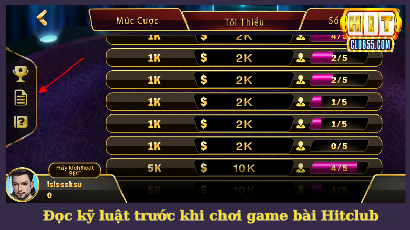 Lưu ý nắm rõ luật lệ trước khi chơi game bài HitClub