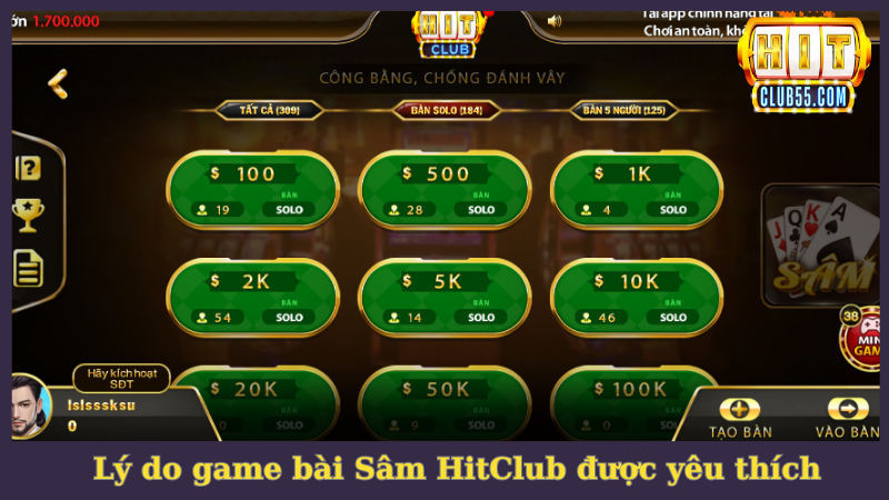 Lý do Sâm HitClub được hàng triệu người yêu thích