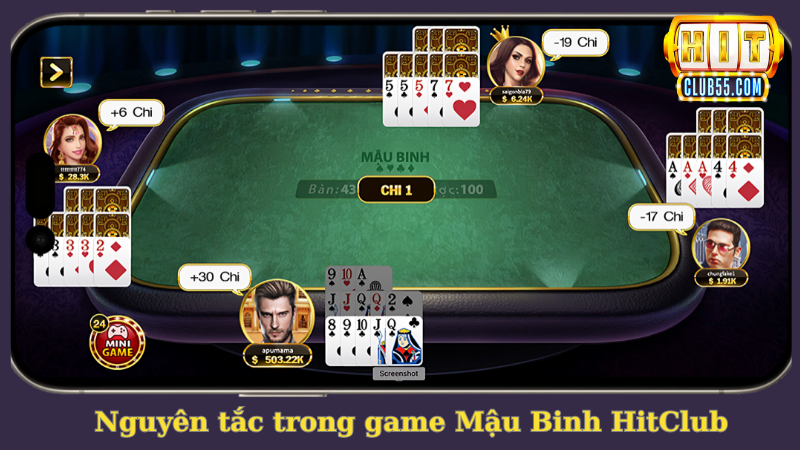 Nguyên tắc cơ bản theo luật chơi Mậu Binh HitClub