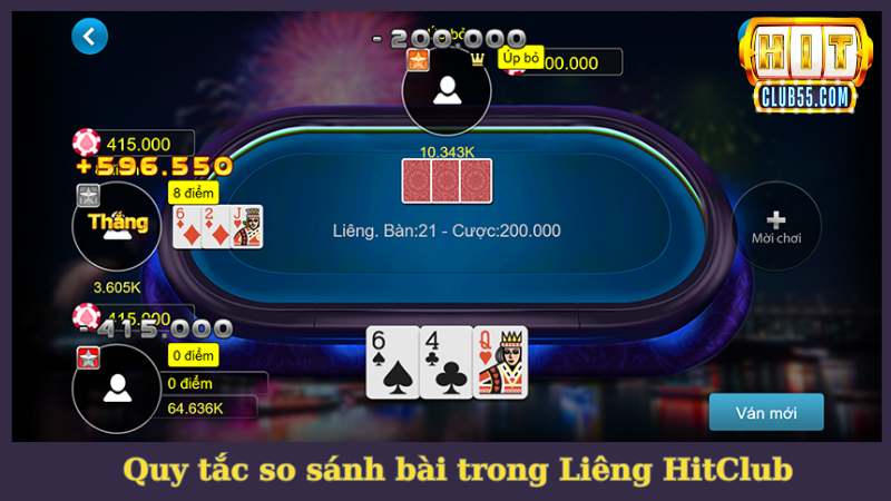 Quy tắc so sánh quân bài trong game Liêng HitClub