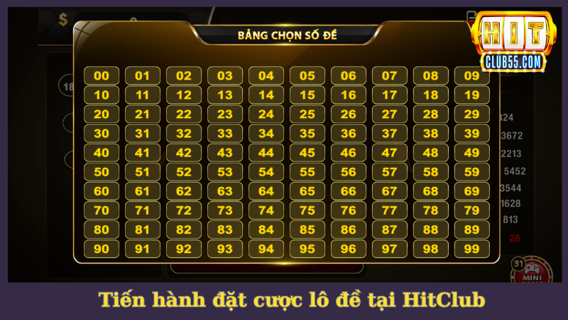 Quy trình tạo vé cược lô đề HitClub cực kỳ dễ